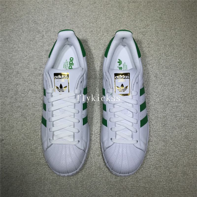 Adidas Superstar White Green BY3722